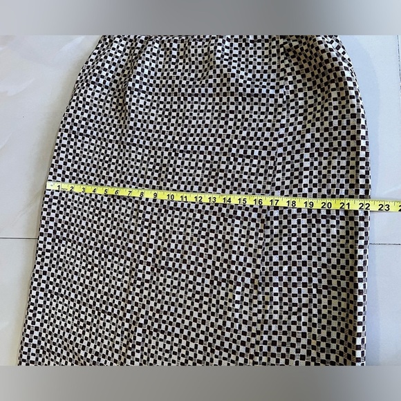 Melrose Floral Collectible Maxi Skirt 100% Silk stamp Two Buttons Vintage brown - Picture 7 of 16